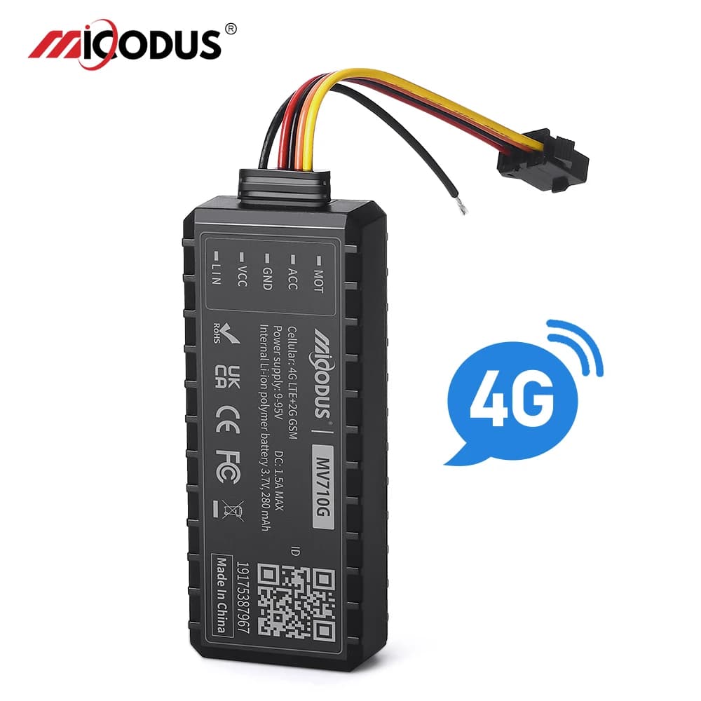 MiCODUS 4G Rastreador véhicule GPS Para Auto MV710G 9-95V coupure carburant voiture GPS Tracker Mini vibrer ACC ON OFF alertes de porte PK J16