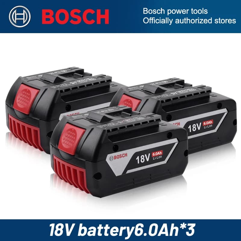 Batterie 18V 100% originale Bosch, batteries de secours 6000mAh, système professionnel sans fil, BAT609 BAT618 GBA18V80 Tool Ba