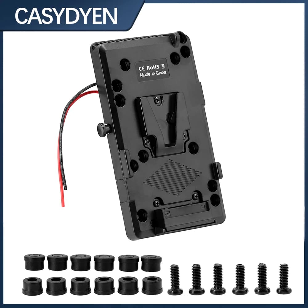 Adaptateur de plaque arrière pour Sony v-shoe, batterie v-lock externe pour appareil photo DSLR, caméscope, lumière vidéo
