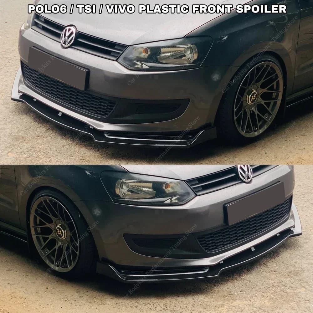 Couvercle de diffuseur de séparateur de becquet de lèvre de pare-chocs avant, protection pour VW Polo MK5 6R 6C MPI Tsi Hatchback Basic 2009 –