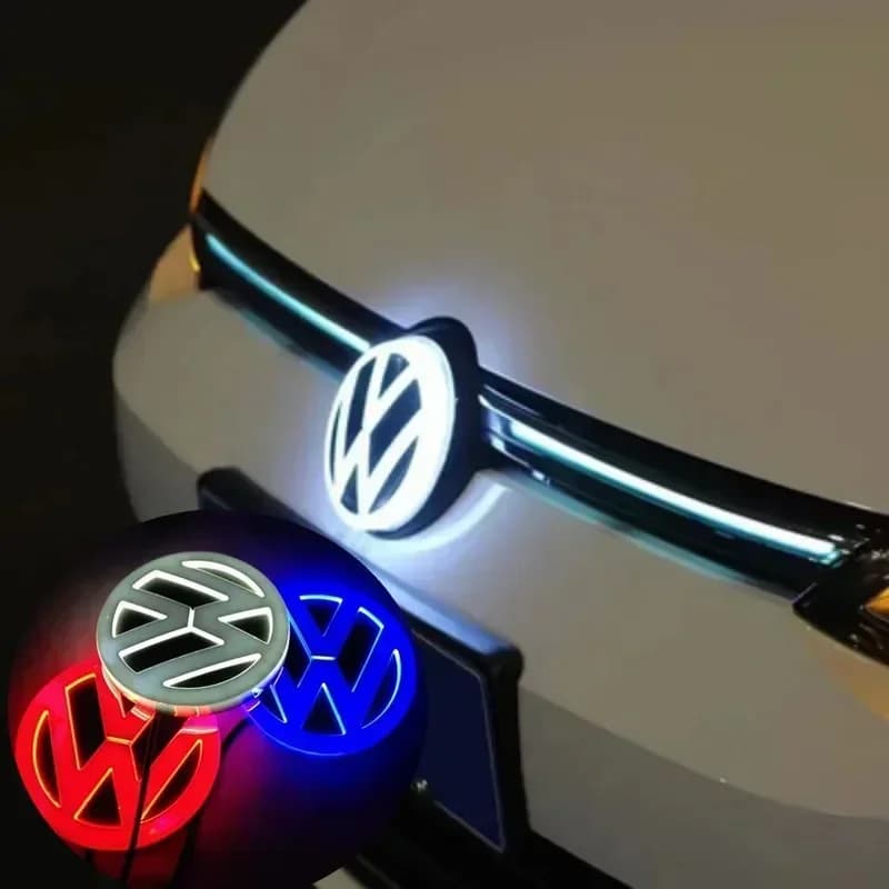 Autocollant d'emblème LED avant et arrière de voiture, 11cm, pour VW Polo Golf Jetta Beetle CC Tiguan Touran Passat MK7 MK5 B5 B6, accessoires