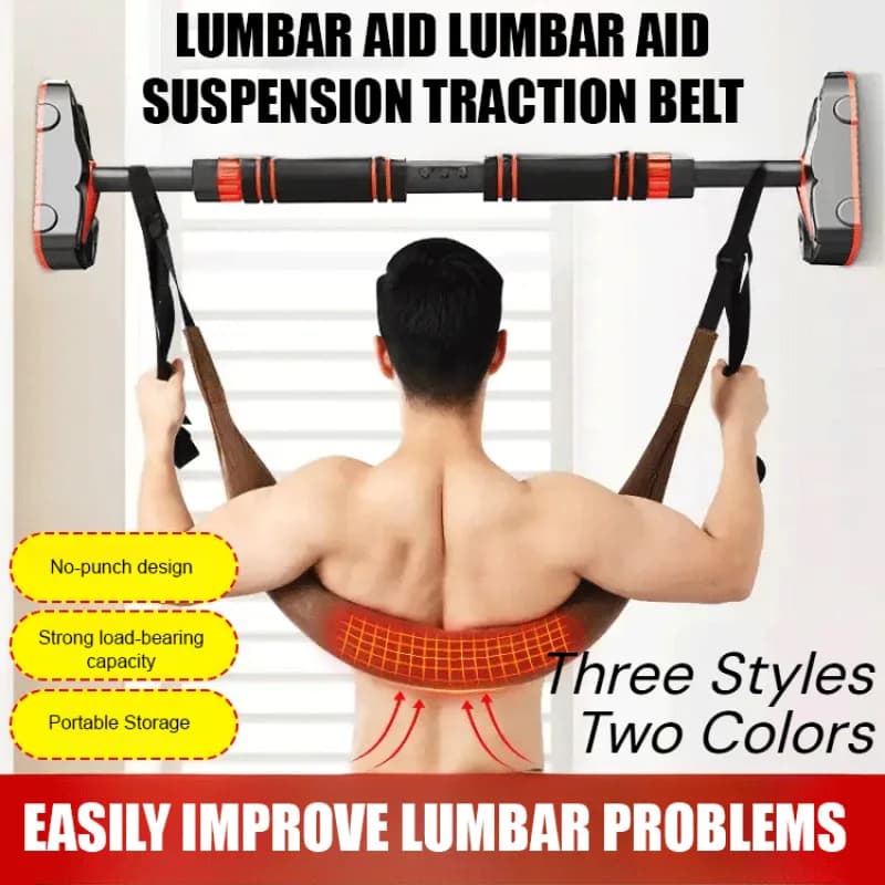 Ceinture de Suspension lombaire extensible pour la colonne vertébrale domestique, barre horizontale, ceinture de Traction lombaire, ceinture de