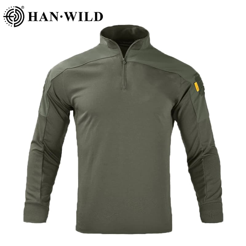 Vêtements à séchage rapide pour hommes, chemise légère Airsoft, chemise tactique, hauts de travail à manches longues, vêtements de chasse en