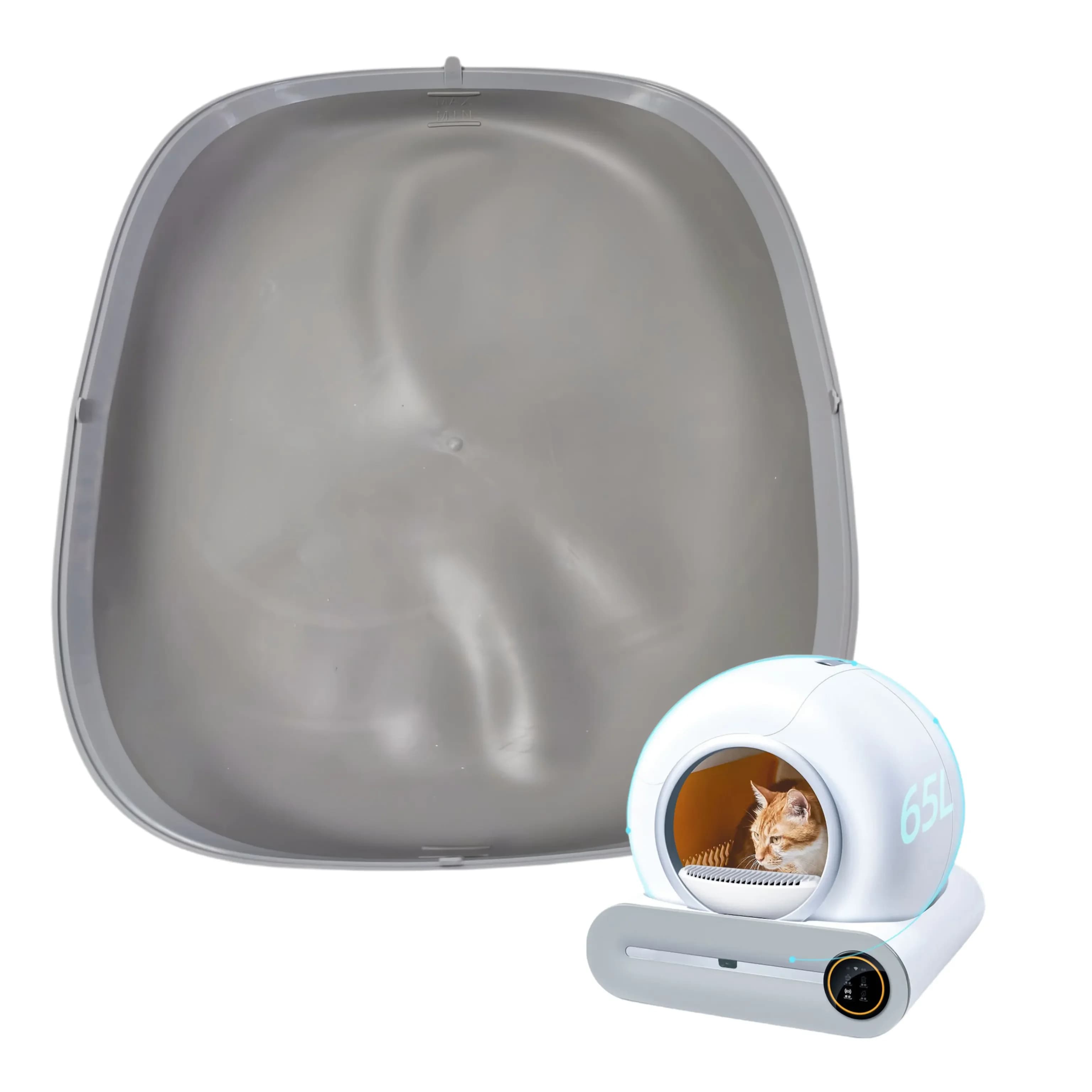 Tonepie Sandbox for cat accessories maintenance replace the bottom mat automatic smart self-cleaning cat litter box