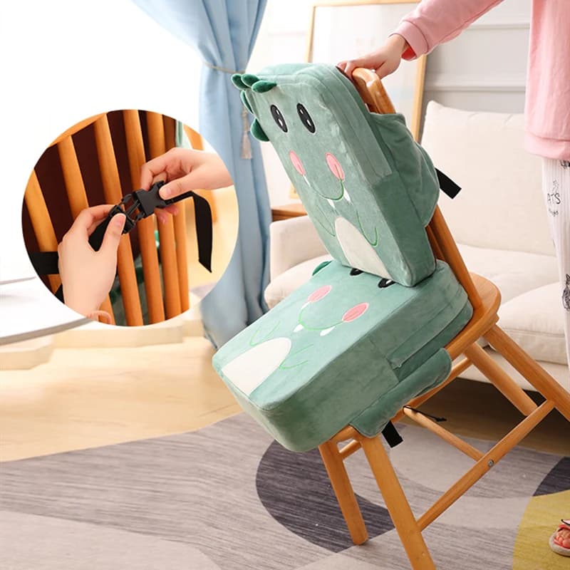 Coussin de Chaise Portable Doux et Réglable pour Enfant, Rehausseur de Chaise Haute, Soins pour Bébé