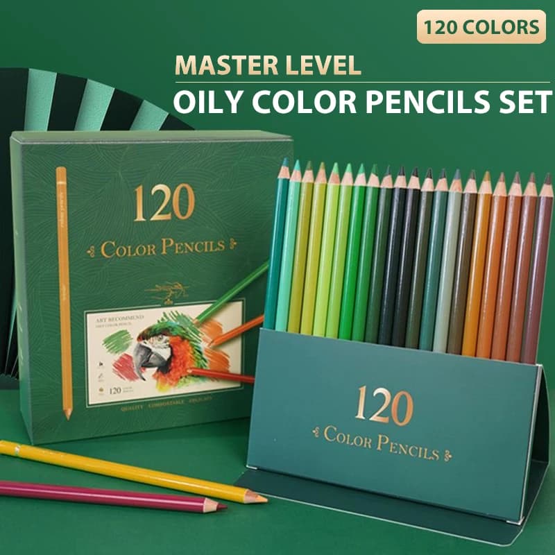 Crayons de couleur professionnels décontractés pour artistes et étudiants, couleurs vibrantes, décoloration, croquis, coloriage, 120 couleurs