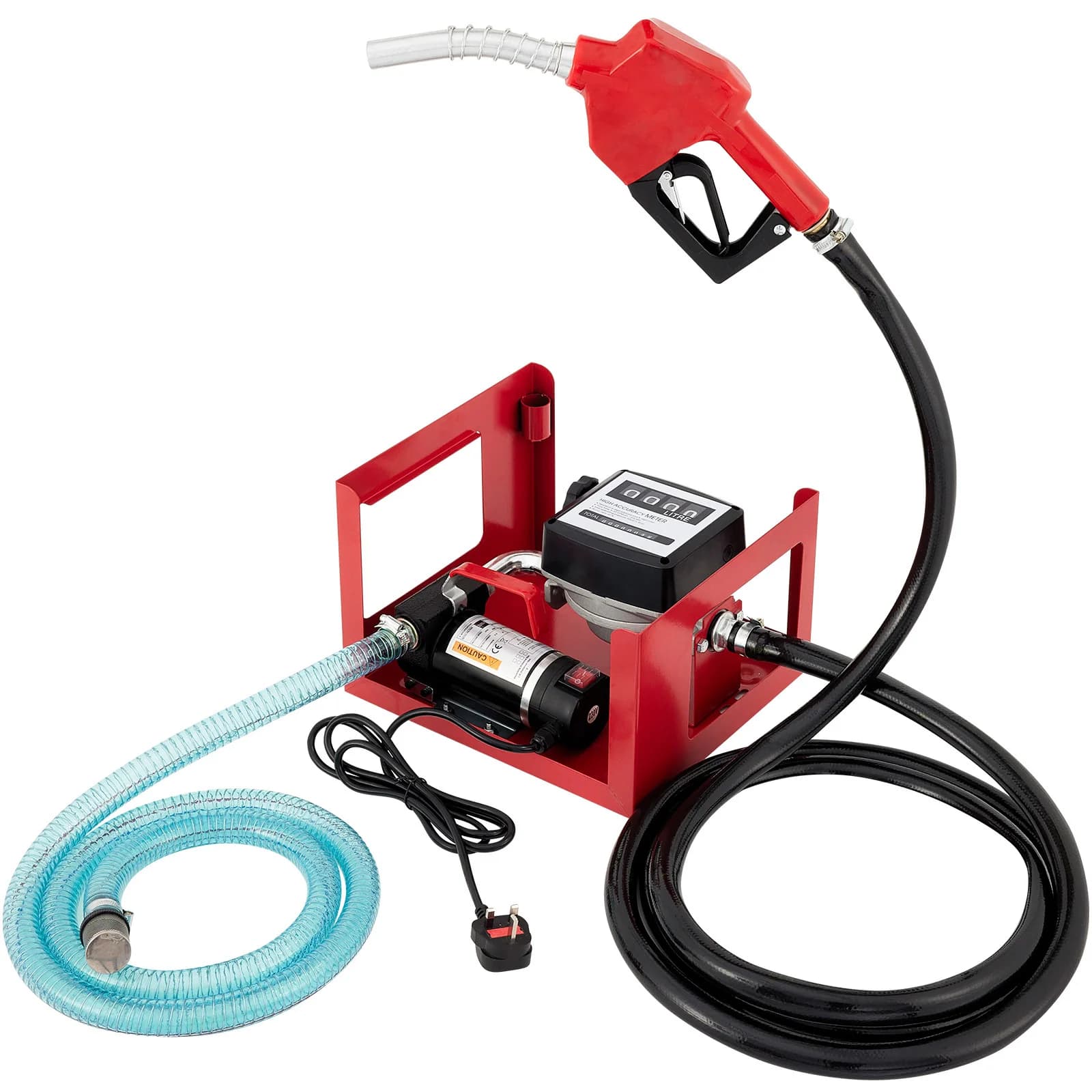 SucceBuy 40L/Min pompe de transfert de carburant pour kérosène Diesel 220V 155W 2800 tr/min pompe à huile électrique auto-amorçante arrêter