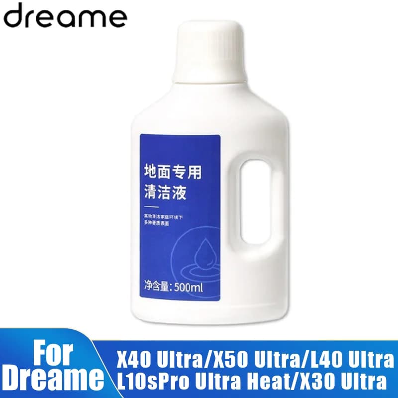 Liquide de nettoyage pour aspirateur Dreame X40 Ultra/X50 Ultra/L40 Ultra/L10sPro Ultra Heat, remplacement de détergent 500ml
