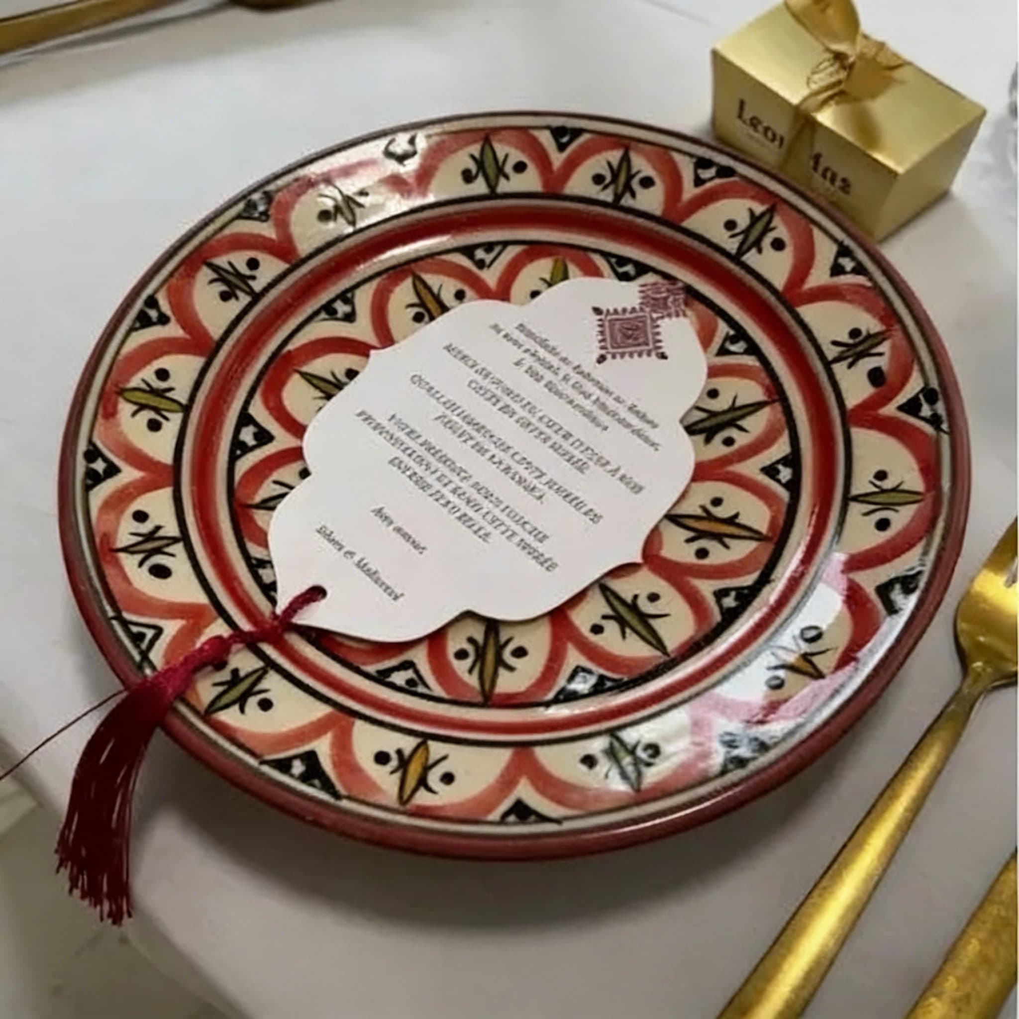 Carte de jour au henné personnalisée pour invités, décoration d'invitation de fête de mariage musulmane, fournitures de fiançailles, nom