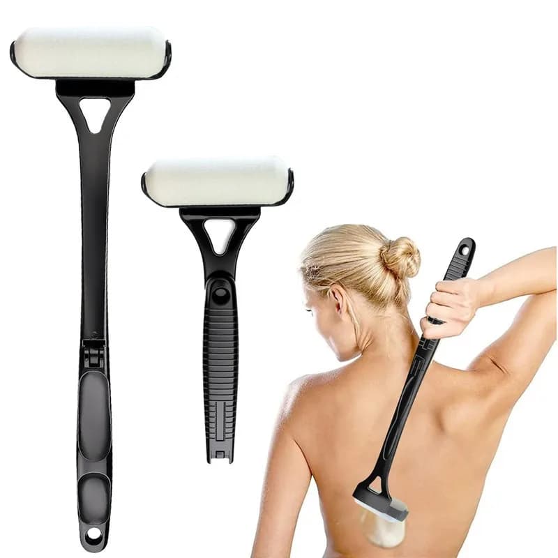 Applicateur de lotion pour dos et corps – Rolle à poignée pliante longue portée, bâton de lotion et épandeur de crème solaire pour la peau,