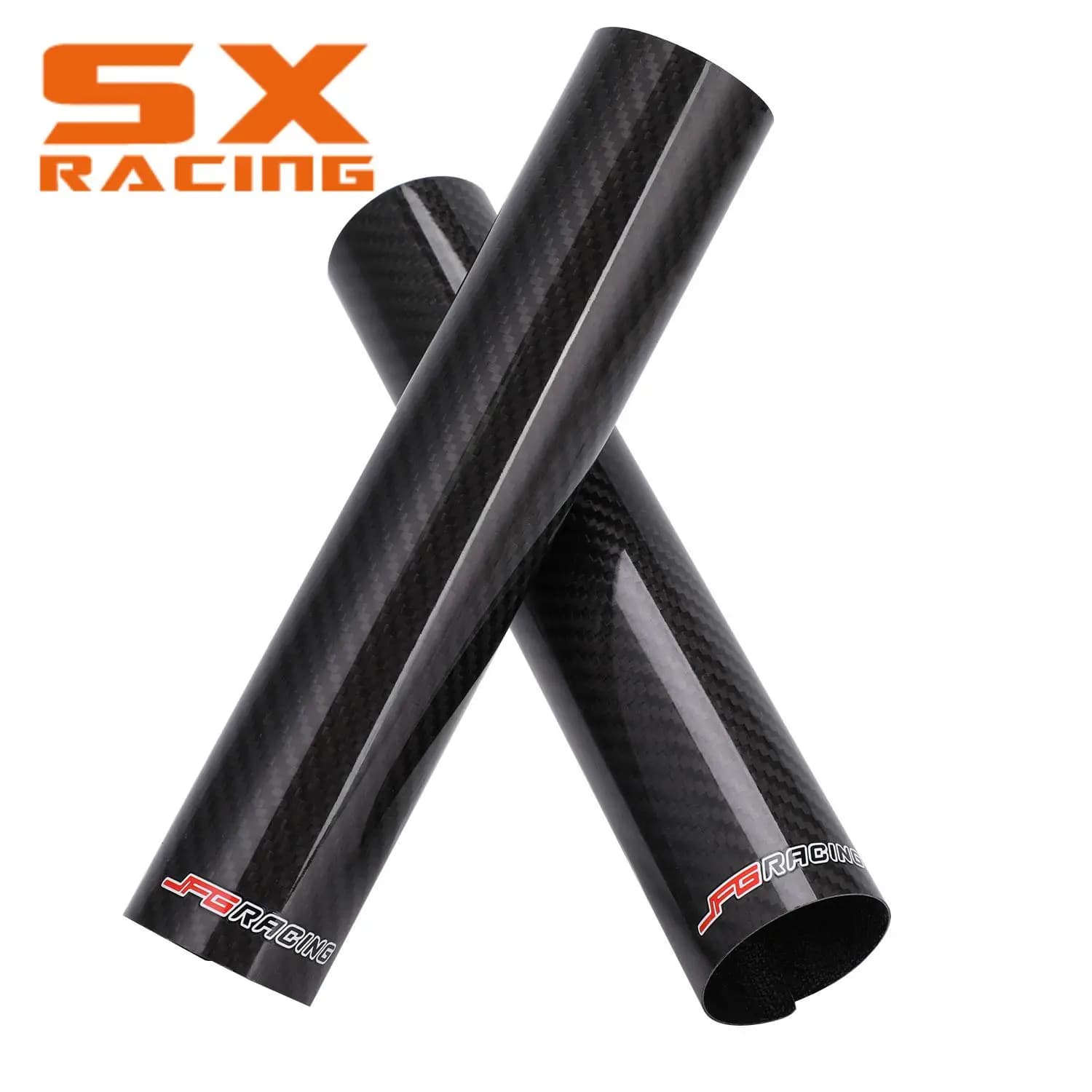 Couvercle de protection de fourche avant de moto en Fiber de carbone, accessoire pour YAMAHA HONDA KTM EXC SX SXF XC XCF XCW 125 250 350 450 530 JFG