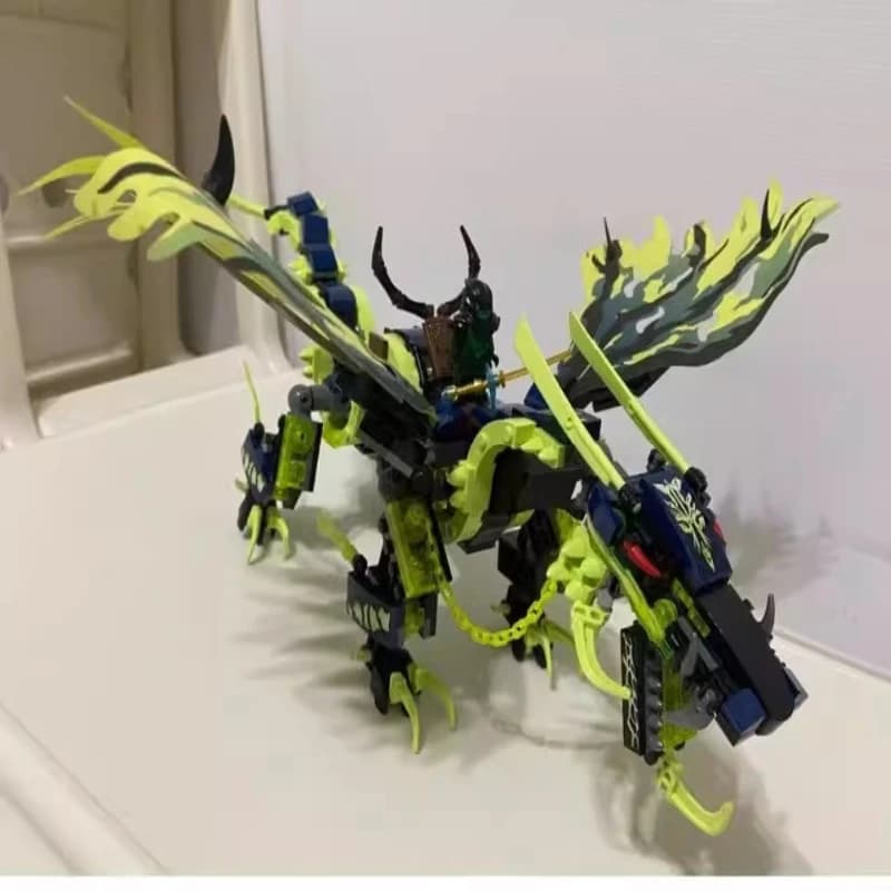 Compatible avec la série Mirage Moro Dark Dragon King 70736 Ninja Mech Dragon Boy, cadeau d'anniversaire pour garçon 10400