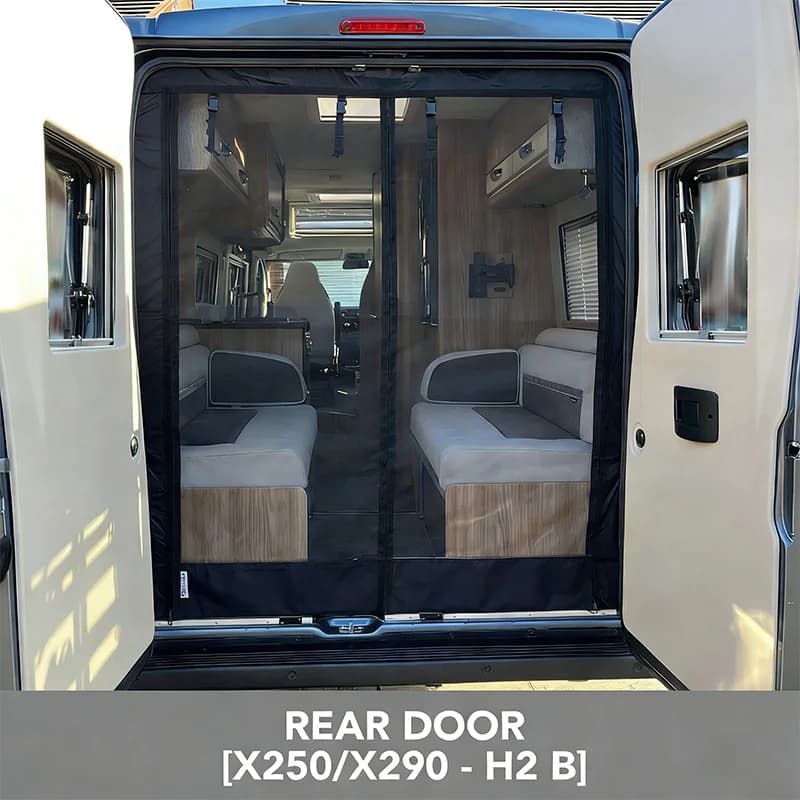 Écran anti-insectes pour caravane, pour Fiat Ducato/Peugeot Boxer/citroën relais/Ram ProMaster 2006 + (modèles X250/X290), porte arrière
