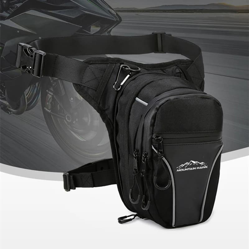 Sac de jambe de taille de moto chaude ceinture de cuisse hanche Bum sac de moto étanche sac de taille en plein air sac de poitrine d'équitation de