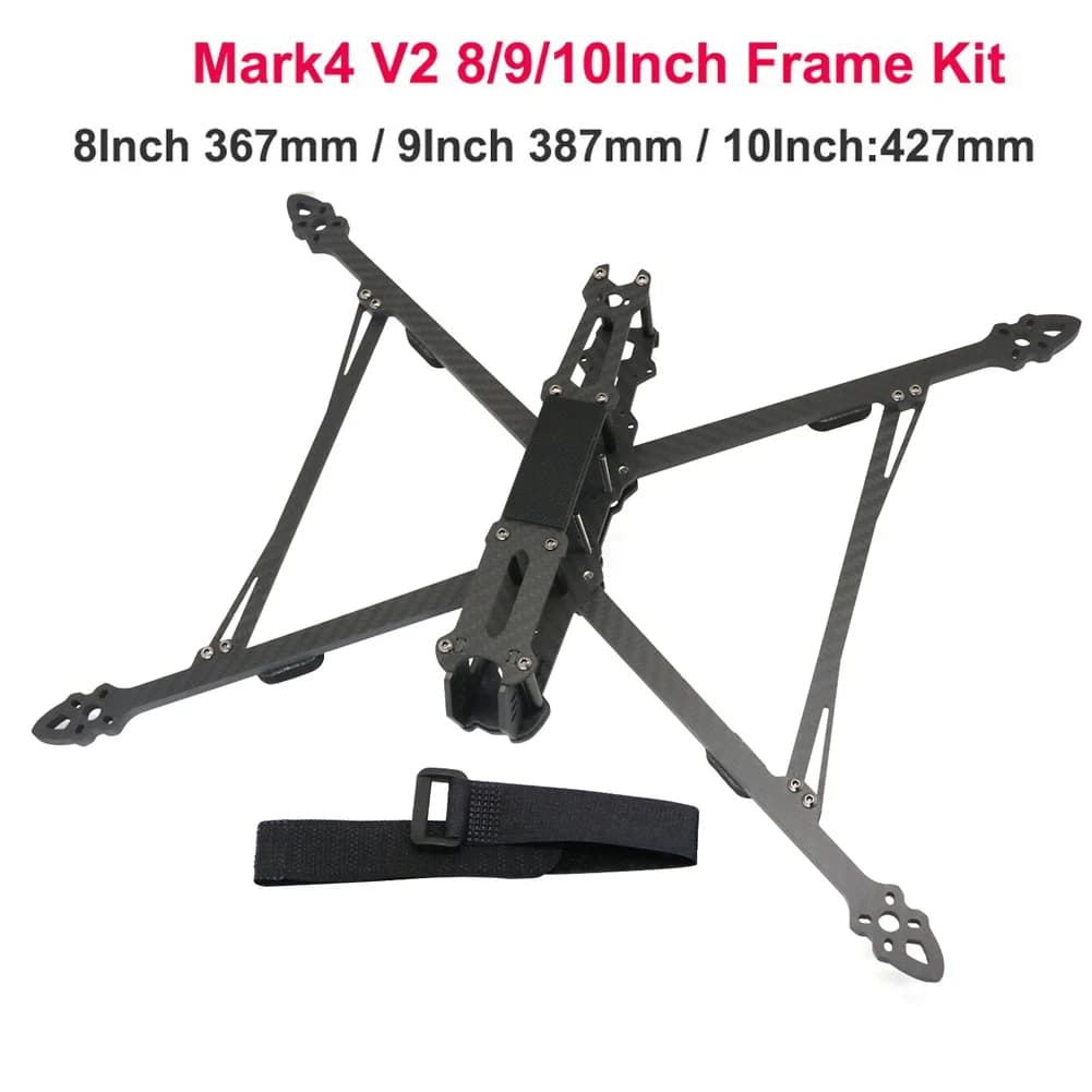 Cadre TrueX entièrement en fibre de carbone 3K pour kit de caméra FPV, Mark4, V2, Mark 4, 7 pouces, 295mm, 8 pouces, 367mm, 9 pouces, 387mm, 10