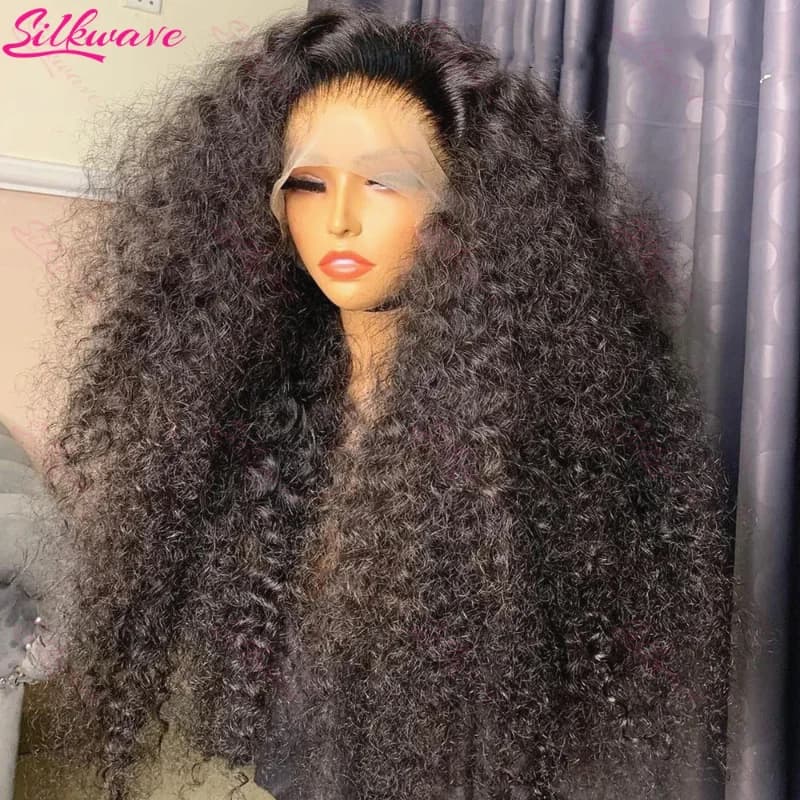 Perruque frontale en dentelle HD 13x6, cheveux humains bouclés, ondulations profondes, densité 250, pré-épilée, style Water Wave, pour femmes