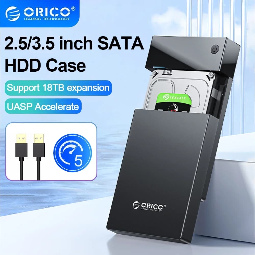 ORICO 2.5/3.5 pouces boîtier de disque dur externe SATA vers USB 3.0 adaptateur pour 2.5 3.5 boîtier de disque SSD HDD Dock boîtier de disque dur