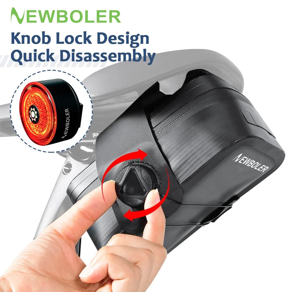 NEWBOLER – Mini sac de selle de vélo léger, petit sac de vélo de 0,5 l, sacs portables multifonctions, sac arrière de cyclisme, accessoires de