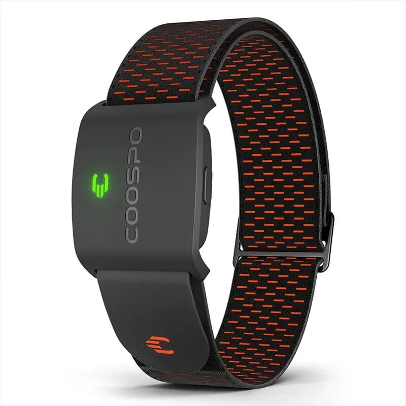 COOSPO HW9 brassard moniteur de fréquence cardiaque avec Zones HR/capteur HRM de calories pour le cyclisme de fitness BLE5.0 ANT + pour