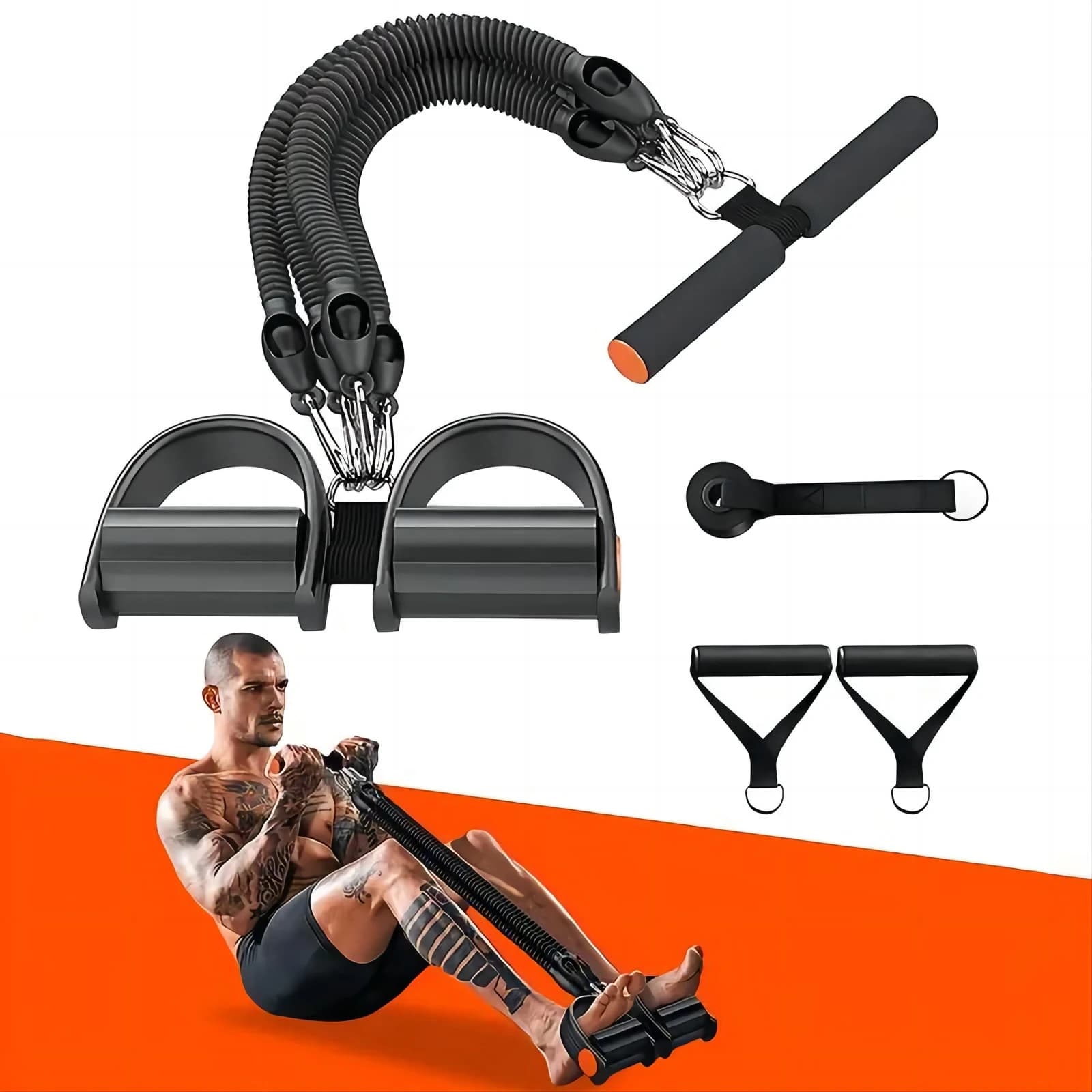 Extracteur de corde de Tension à pédale, équipement d'entraînement, bande de résistance élastique, mousse extensible, Machines de gymnastique de