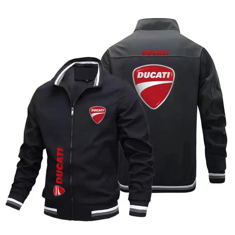 Veste de moto DUCATI pour hommes, veste d'extérieur décontractée à la mode, fermeture éclair, protection solaire, vêtements de cyclisme pour