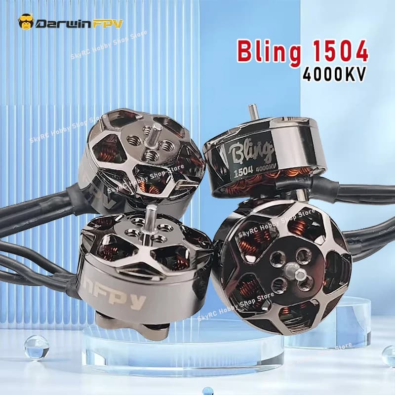 Moteur Brushless DarwinFPV Bling 1504 4000KV pour Course FPV, Pièces et Accessoires de Modèles RC Multirotor - Vente Flash