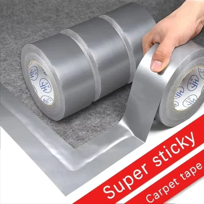 Ruban adhésif en tissu super collant pour tapis, fixation de sols, étanche, robuste, adhésif industriel, pour réparation et regroupement