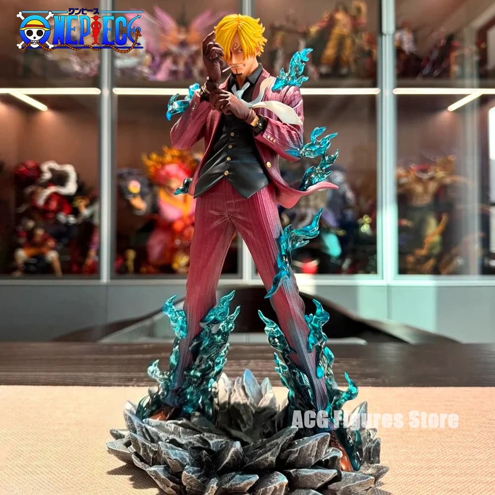 Figurine une pièce de dessin animé Sanji, 25cm/9,84 pouces, Statue en Pvc, ornement de bureau, Collection, modèle de jouets, cadeaux