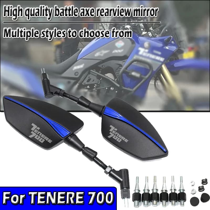 Pour Tenere 700 2019 XTZ 700 T700 2019-2023 2024 2025 8/10mm rétroviseurs universels réglables rétroviseur latéral