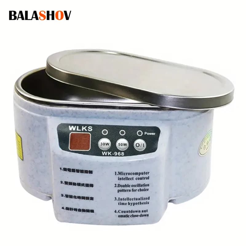 Nettoyeur à ultrasons 628ml, bain à ultrasons pour pièces de bijoux, lunettes, circuits imprimés, Machine de nettoyage, nettoyeur de bijoux à