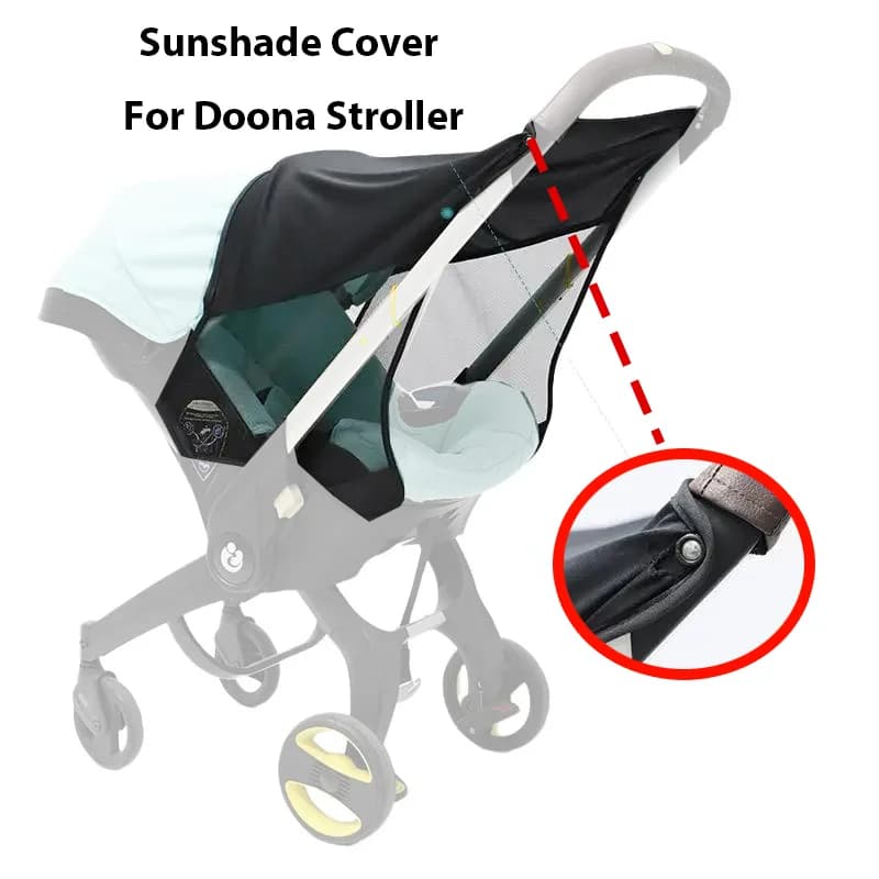 Housse pare-soleil pour poussette Doona, protection UV complète pour une utilisation estivale en extérieur, compatible avec les poussettes Doona,