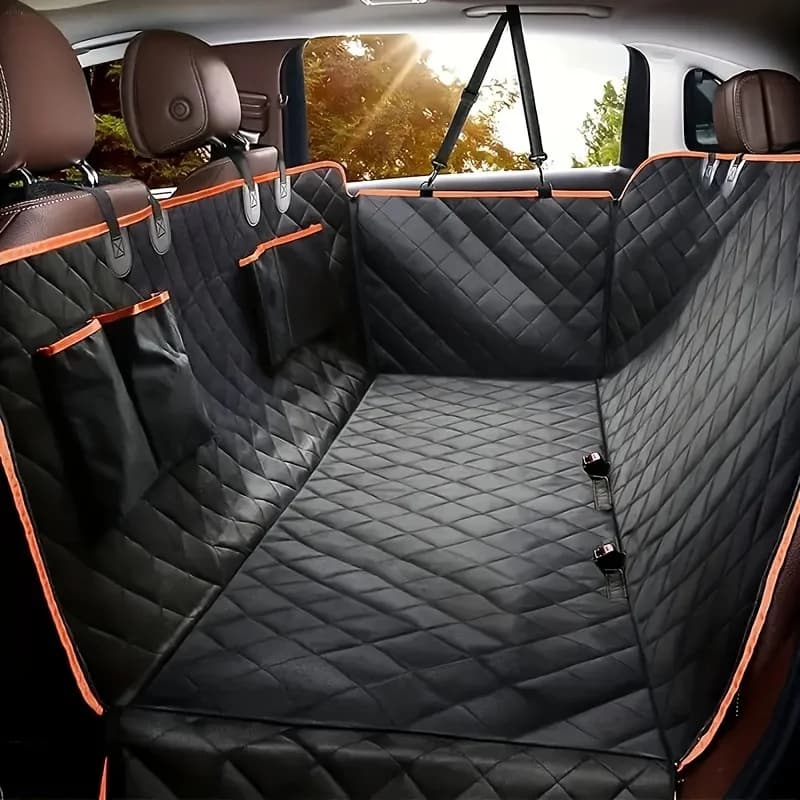 Housse de siège de voiture idéale, améliorez vos sièges de voiture avec cette housse de hamac pour chien imperméable et résistante aux rayures!