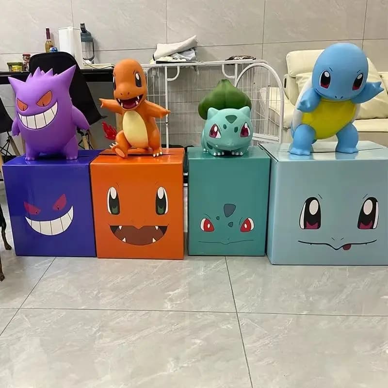 Grande Figurine Pokemon 1:1, Charmander Eevee Ibrahimovic Porkby Squirtle Raichu, modèle poupée, ornement, jouet, cadeaux Surprise