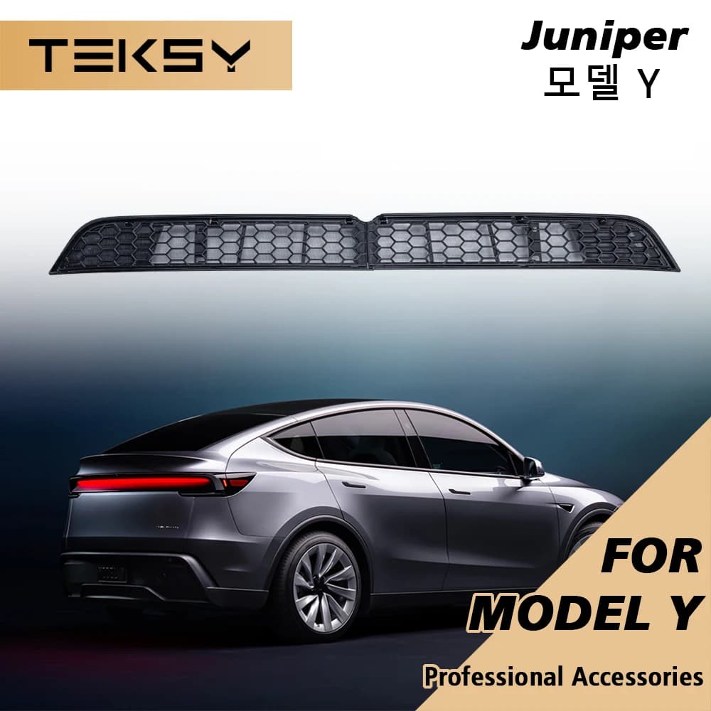 TEKSY Pour Tesla Nouveau Modèle Y YL 2026 Juniper – Filet anti-insectes pour pare-chocs inférieur, grille de ventilation interne anti-poussière