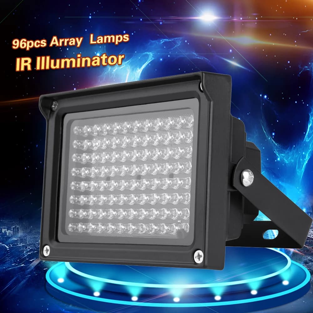 96 LEDS IR illuminateur rangée lampes infrarouges Vision nocturne extérieure étanche pour CCTV caméra de sécurité lampe de photographie