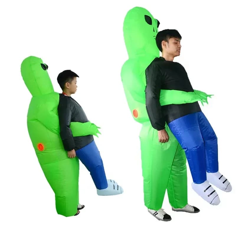 Costume gonflable Alien pour enfants et adultes, Costume de Cosplay de fête pour garçons et filles, Costume amusant, robe fantaisie Anime, Costume