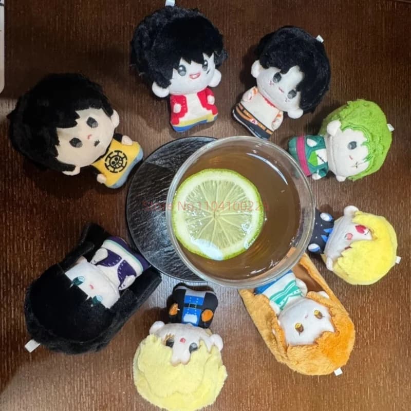 Peluche Anime One Piece Luffy Roronoa Zoro Sanji Nami Ace Nico Robin Sabo Law, pendentif en peluche, modèle Kawaii, poupées mignonnes, jouets,