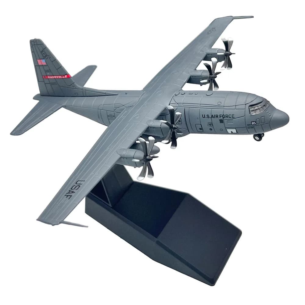 JASON TUTU 1:200 Diecast Modèle d'avion américain AC-130 Attack Air Gunship Modèle d'avion Alliage C-130 Hercules Transport AircrPG