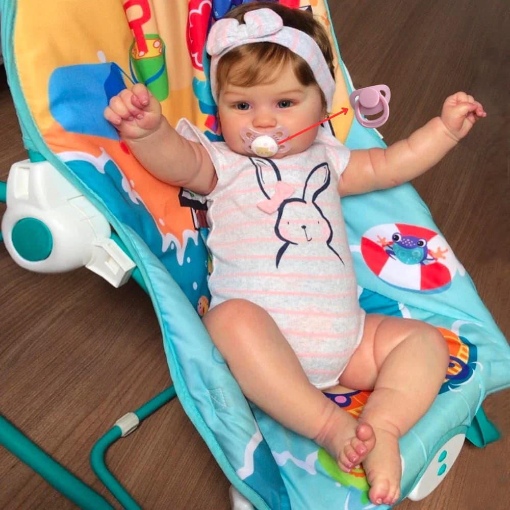 MRB – poupée bébé Reborn Maddie Girl, 50CM, peinture détaillée à la main avec veines visibles, ton de peau 3D réaliste, cadeau de joyeux