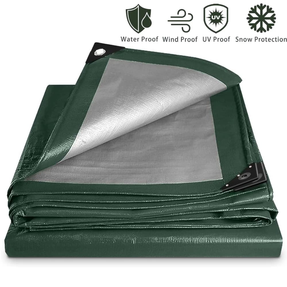 Bâche imperméable auvent robuste, feuille de bâche avec œillet, couverture multi-pluie pour terrasse extérieure, plante, porche de jardin