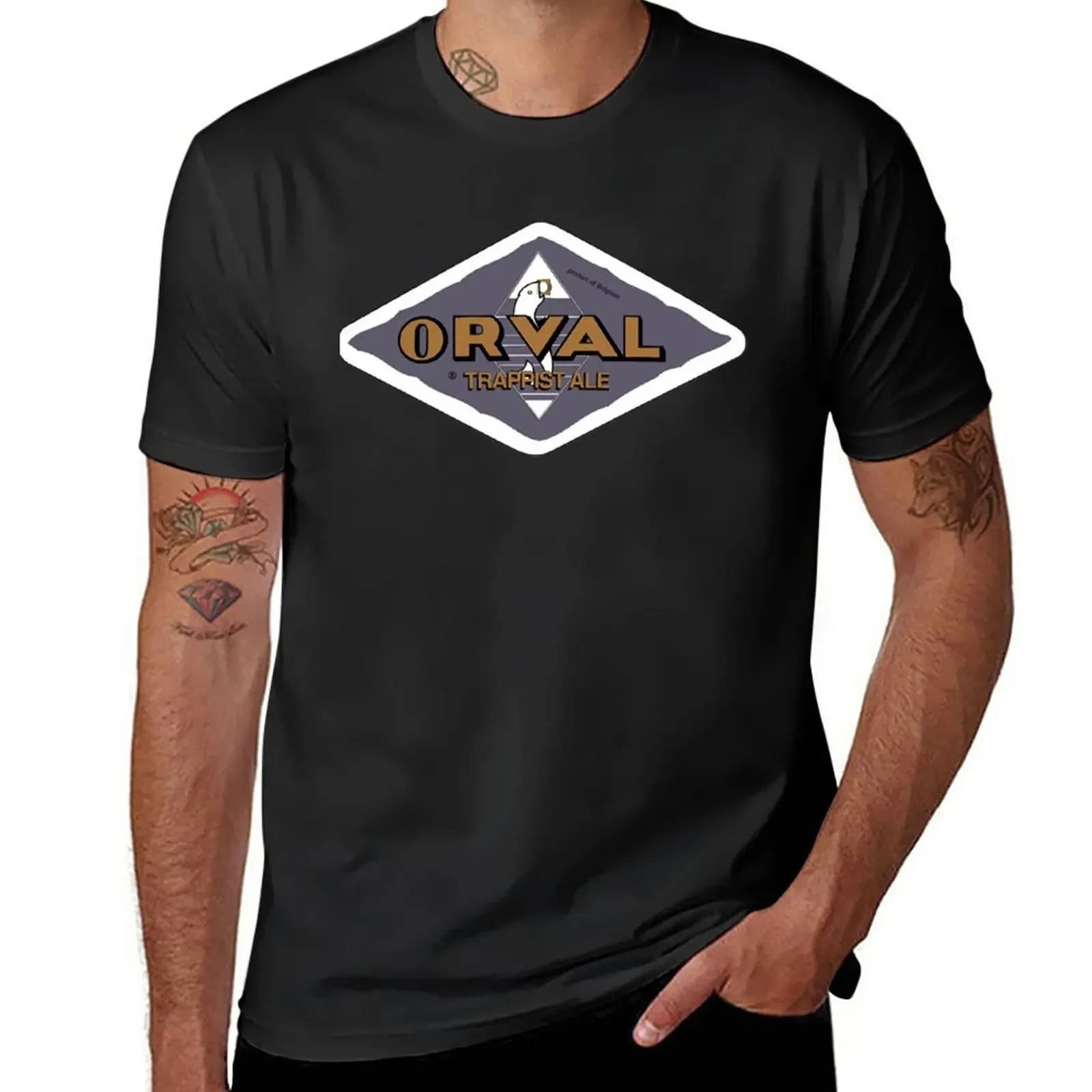 T-shirt d'été ORVAL pour hommes, vêtements esthétiques, chemises de retraite