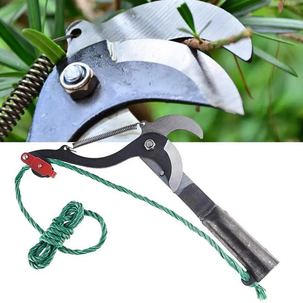 Sécateur manuel, ciseaux à branches à haute altitude, extensible, pour l'élagage des arbres fruitiers, outil de coupe de jardin avec corde,