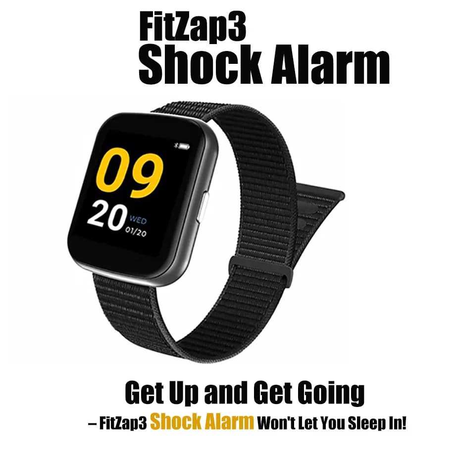 Fitzap3 réveil de choc rt montre d'alarme de choc électrique réveil fort auto-discipline impulsion précoce Anti-Fatigue