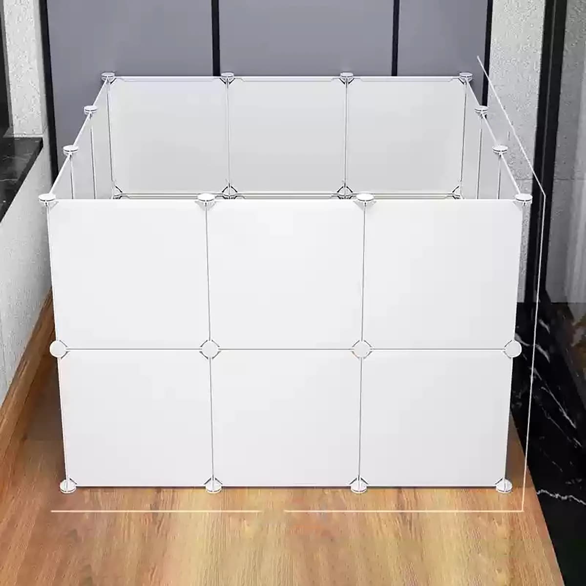 Enclos pour animaux de compagnie, clôture intérieure modulable, cage pour chat et chien, zone d'isolement et de toilette pour l'entraînement, pour