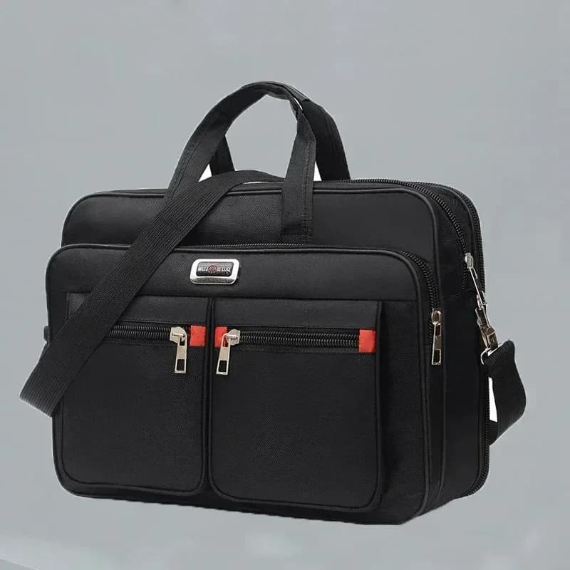 Porte-documents d'affaires de grande capacité pour hommes, sac à bandoulière Portable polyvalent, sac à main à poches multiples pour usage