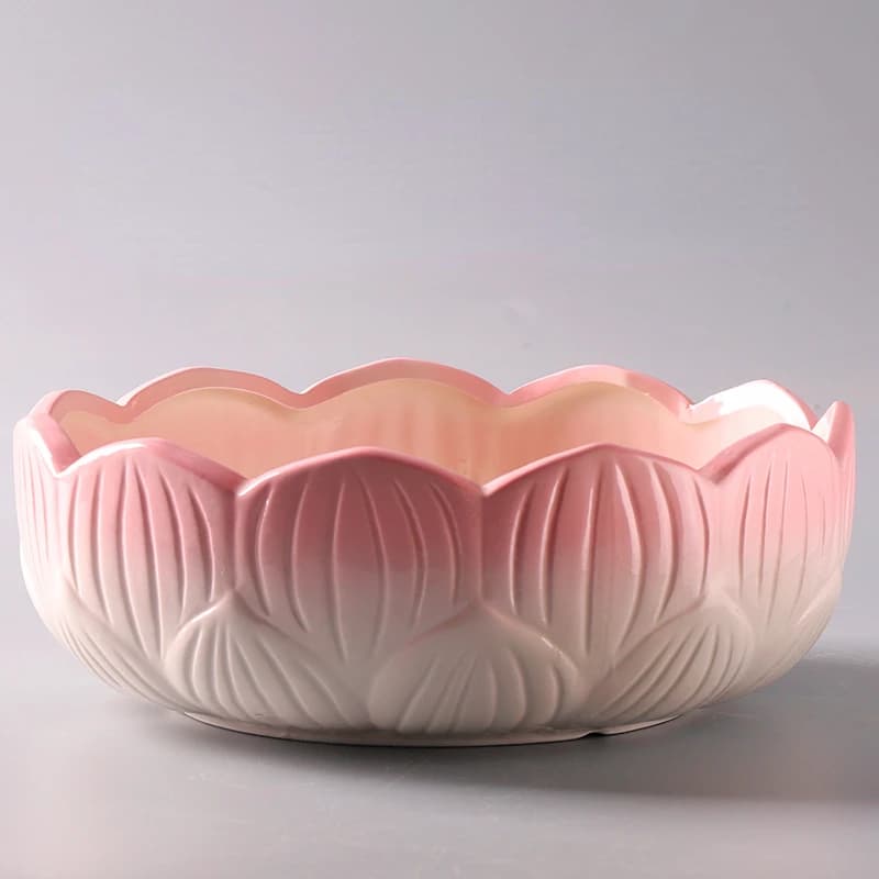 Pot de fleur en céramique Narcisse, bol en céramique de nénuphar, vase hydroponique astronomique sans trous, décoration de la maison, 1PC