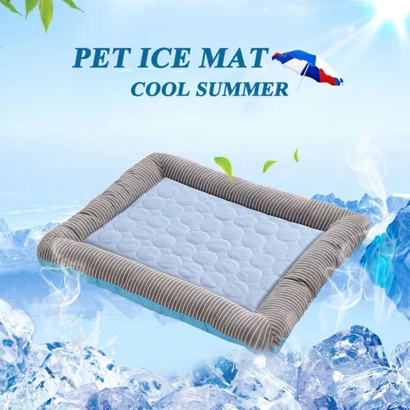 Coussin de refroidissement respirant pour animaux de compagnie, lit pour chiens, chats, chiot, chaton, couverture pour animaux de compagnie, matériau