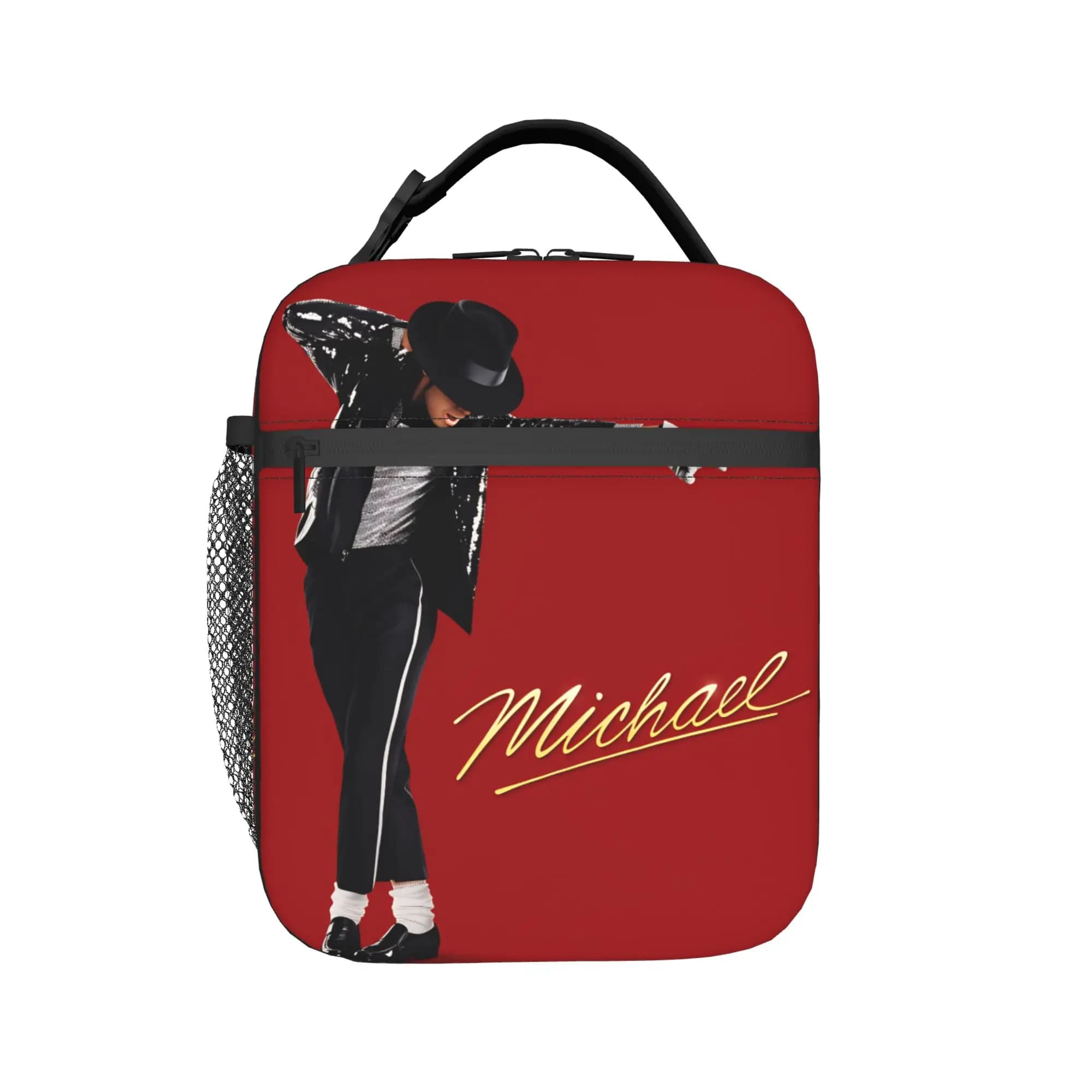 Sac à déjeuner Michael MJ, boîte à lunch portable pour hommes, sac isotherme imprimé pour le bureau, sacs à déjeuner thermiques en Oxford pour