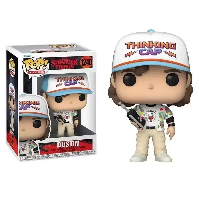Funko Pop figurine étrangère jouets Dustin 1240 #   Figurine en vinyle de Collection en PVC, 10cm, modèle de poupée, jouets pour enfants, cadeau