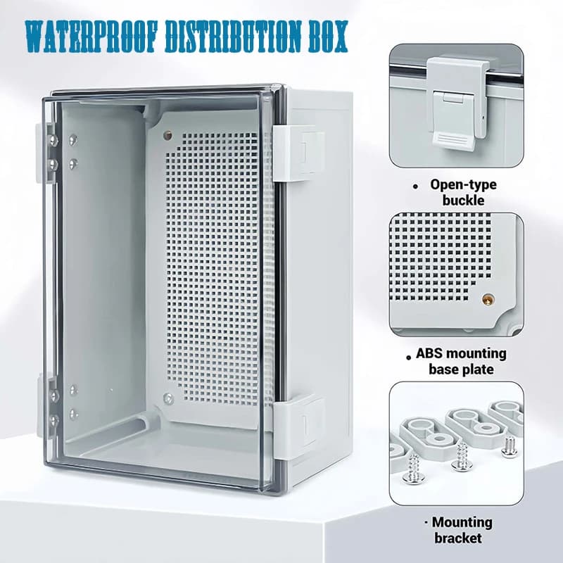 Boîte de distribution en plastique étanche pour extérieur